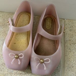 Mini Melissa pink ballerinas USA size 7